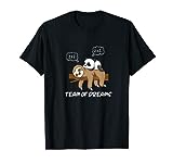 Kleiner Panda Schlafen auf Faultier Schnarchen Team T-Shirt