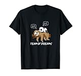 Kleiner Panda Schlafen auf Faultier Schnarchen Team T-Shirt