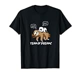 Kleiner Panda Schlafen auf Faultier Schnarchen Team T-Shirt