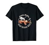 Offizielles Mitglied Sleep Training Team Sleeper Faultier Lama T-Shirt