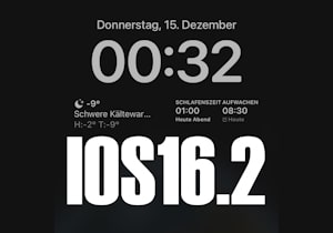 ios 16.2 Apple iphone schlafen widget